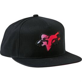 Бейсболка велосипедная Fox Pyre Snapback Hat Black 2021, 26964-001-OS, изображение  - НаВелосипеде.рф