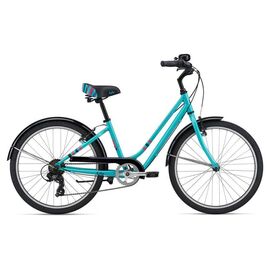 Подростковый велосипед Liv Flourish 24" 2021, Вариант УТ-00272204: Рама: One size (Рост: 130-150 см), Цвет: Aqua, изображение  - НаВелосипеде.рф