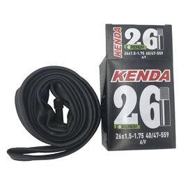 Камера велосипедная Kenda, 26''x1.5-1.75, a/v ниппель, черный, 511344, изображение  - НаВелосипеде.рф