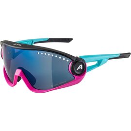 Очки велосипедные Alpina 5W1NG CM+, солнцезащитные, Blue/Magenta/Black/Blue Mirror, 2021, A8656381, изображение  - НаВелосипеде.рф