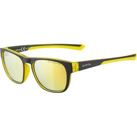 Очки велосипедные Alpina Lino II, солнцезащитные, Black/Neon Transparent Matt/Neon Yellow Mirror, 2021, A8665333, изображение  - НаВелосипеде.рф