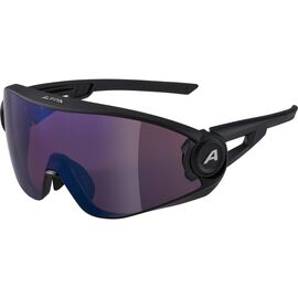 Очки велосипедные Alpina 5W1NG Q+VM, солнцезащитные, Black Matt/Blue Mirror, 2021, A8653531, изображение  - НаВелосипеде.рф