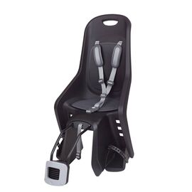 Детское велокресло Polisport Bubbly Maxi Plus ff, заднее, на подседельную трубу, BLACK/DARK GREY, PLS8406700019, изображение  - НаВелосипеде.рф