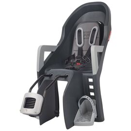 Детское велокресло Polisport Guppy maxi+ ff, заднее, на подседельную трубу, dark grey/silver, PLS8639900018, изображение  - НаВелосипеде.рф
