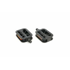 Педали TRIX CLASSIC пластиковые, 108x70мм, резьба 9/16", черные, HF-320A, black, изображение  - НаВелосипеде.рф