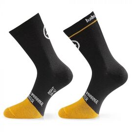 Носки велосипедные ASSOS habuSock evo8, унисекс, blackSeries, P13.60.660.18.I, Вариант УТ-00273350: Размер: I, изображение  - НаВелосипеде.рф