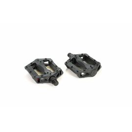 Педали TRIX PLATFORM пластиковые, 108x95мм, резьба 9/16", с шипами, черные, HF-830, black, изображение  - НаВелосипеде.рф
