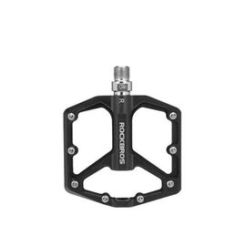 Педали велосипедные Rockbros, пара, алюминий, 8 шипов, черный, K203-BK, изображение  - НаВелосипеде.рф