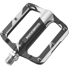 Педали велосипедные Rockbros, пара, алюминий, 6 шипов, ось 9/16", черный, K306-BK, изображение  - НаВелосипеде.рф
