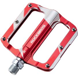 Педали велосипедные Rockbros, пара, алюминий, 6 шипов, ось 9/16", красный, K306-RD, изображение  - НаВелосипеде.рф