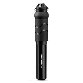 Насос велосипедный ROCKBROS, ручной, портативный, давление 100 psi, Presta, Schrader, черный, 810PCS-HP, изображение  - НаВелосипеде.рф