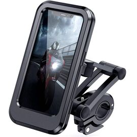 Держатель для смартфона RockBros, на руль, пластик, водонепроницаемый, черный, M-2, изображение  - НаВелосипеде.рф