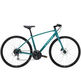 Женский велосипед Trek Fx 2 Wsd Disc 700C 2021, Вариант УТ-00274682: Рама: S (Рост: 155-165 см), Цвет: Teal, изображение  - НаВелосипеде.рф