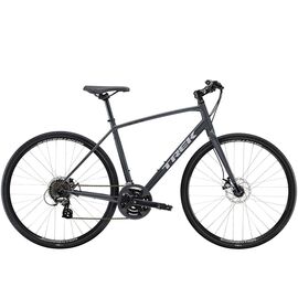 Гибридный велосипед Trek Fx 1 Disc 700С 2021, Вариант УТ-00274690: Рама: L (Рост: 175-186 см), Цвет: Soid Charcoa, изображение  - НаВелосипеде.рф