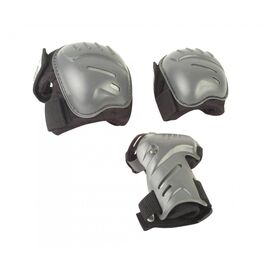 Комплект защиты HUDORA Protection set, от 10 лет, black/grey, Вариант УТ-00274203: Размер: L, изображение  - НаВелосипеде.рф