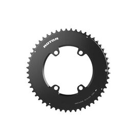Звезда велосипедная Rotor, BCD110X4, Outer, Aero, 52t, Black, C01-518-09020-0, изображение  - НаВелосипеде.рф