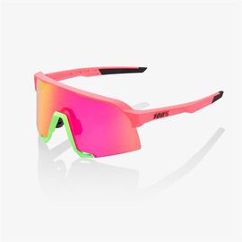 Очки велосипедные 100% S3, спортивные, Matte Washed Out Neon Pink / Purple Multilayer Mirror Lens, 61034-262-01, изображение  - НаВелосипеде.рф