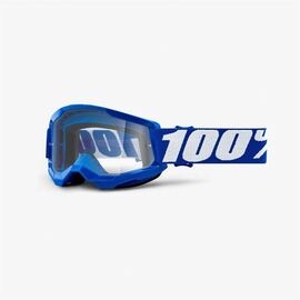 Маска велосипедная 100% Strata 2 Youth Goggle, подростковая, Blue / Clear Lens, 50521-101-02, изображение  - НаВелосипеде.рф
