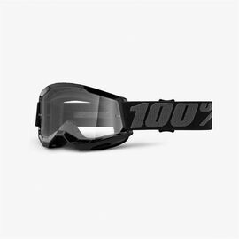Маска велосипедная 100% Strata 2 Youth Goggle, подростковая, Black / Clear Lens, 50521-101-01, изображение  - НаВелосипеде.рф