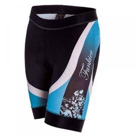 Велошорты FunkierBike S-297-C8-Blue, женские, с памперсом C8, черно-голубые, 2021, 12-157, Вариант УТ-00275655: Размер: S , изображение  - НаВелосипеде.рф