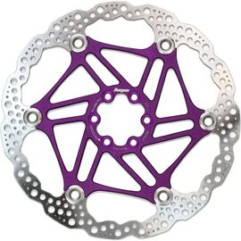Ротор велосипедный HOPE FLOATING DISC, 203 мм, 6 болтов, фиолетовый, HBSP3302036FPU, изображение  - НаВелосипеде.рф