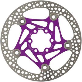 Ротор велосипедный HOPE FLOATING DISC, 160 мм, 6 болтов, фиолетовый, HBSP3611606FPU, изображение  - НаВелосипеде.рф
