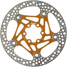 Ротор велосипедный HOPE FLOATING DISC, 160 мм, 6 болтов, оранжевый, HBSP3611606FC, изображение  - НаВелосипеде.рф