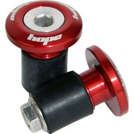Заглушки для руля Hope Grip Doctor, комплект 2 штуки, красный, GDOCR, изображение  - НаВелосипеде.рф