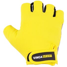 Перчатки велосипедные Vinca Sport, желтые, VG 948, Вариант УТ-00276161: Размер: L, изображение  - НаВелосипеде.рф