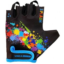 Перчатки велосипедные Vinca Sport, детские, черные, VG 981 splash, Вариант УТ-00276165: Размер: 3XS, изображение  - НаВелосипеде.рф