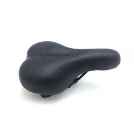 Седло велосипедное HORST, универсальное, 250х180 мм, эластомер, черный, 00-171669, изображение  - НаВелосипеде.рф