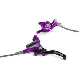 Тормоз Hope Tech 3 X2 Braided, задний, дисковый гидравлический, фиолетовый, T3X2PUBRR, изображение  - НаВелосипеде.рф