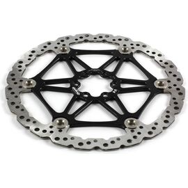 Ротор велосипедный HOPE V4 FLOATING VENTED DISC, 203 мм, 6 болтов, чёрный, HBSP305:203:6N, изображение  - НаВелосипеде.рф