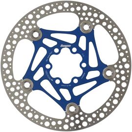 Ротор велосипедный HOPE FLOATING DISC, 160 мм, 6 болтов, синий, HBSP3611606FB, изображение  - НаВелосипеде.рф