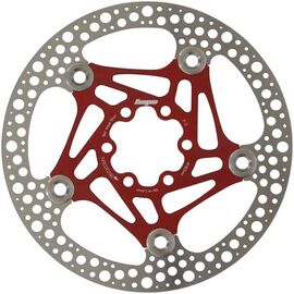 Ротор велосипедный HOPE FLOATING DISC, 160 мм, 6 болтов, красный, HBSP3611606FR, изображение  - НаВелосипеде.рф