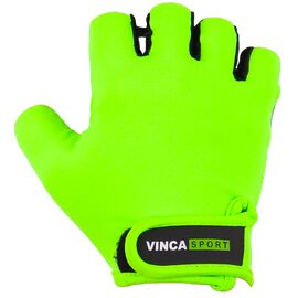 Перчатки велосипедные Vinca Sport, зеленые, VG 948, Вариант УТ-00276159: Размер: L, изображение  - НаВелосипеде.рф