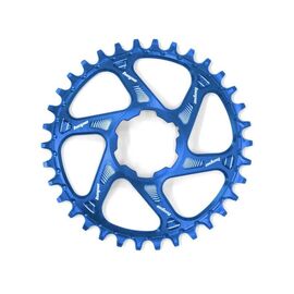 Звезда велосипедная HOPE, для системы  с прямым монтажом, 26 Т, профиль узкий/широкий, офсет 3 мм, синий, RR26BHCSPB, изображение  - НаВелосипеде.рф