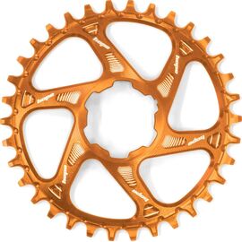 Звезда велосипедная HOPE, для системы с прямым монтажом, 28 Т, профиль узкий/широкий, офсет 3 мм, оранжевый, RR28BHCSPC, изображение  - НаВелосипеде.рф