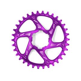 Звезда велосипедная HOPE, для системы с прямым монтажом, 30Т, профиль узкий/широкий, офсет 3 мм, фиолетовый, RR30BHCSPPU, изображение  - НаВелосипеде.рф