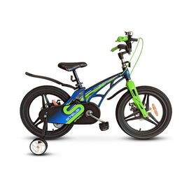 Детский велосипед STELS Galaxy Pro V010 16" 2021, Вариант УТ-00276327: Возраст: 4-6 лет (Рост: 101-115 см), Цвет: Синий/зеленый , изображение  - НаВелосипеде.рф