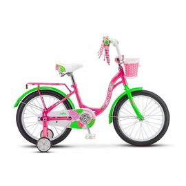 Детский велосипед STELS Jolly V010 18" 2020, Вариант УТ-00276332: Возраст: 4-8 лет (Рост: 110-125 см), Цвет: пурпурный/зелёный, изображение  - НаВелосипеде.рф