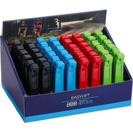 Коробка-дисплей с монтажками BBB tire levers EasyLift, 48x 3 pcs, black-blue-red-green, 2020, BTL-81D, изображение  - НаВелосипеде.рф