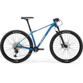 Горный велосипед Merida Big.Nine 600 29" 2021, Вариант УТ-00277680: Рама: XXL(23") (Рост: >195 см), Цвет: Blue/White, изображение  - НаВелосипеде.рф