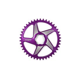 Звезда велосипедная HOPE Spiderless RX Chainring, прямой монтаж, 38Т, узкий/широкий, фиолетовый, RR38RXSPPU, изображение  - НаВелосипеде.рф