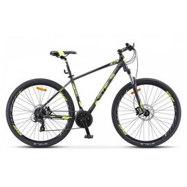Горный велосипед STELS Navigator-930 D V010 29" 2019, LU080628, Вариант УТ-00276314: Рама: 20.5" (Рост: 180-187 см), Цвет: Антрацитовый/чёрный/лайм, изображение  - НаВелосипеде.рф