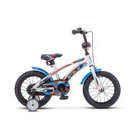 Детский велосипед STELS Arrow V020 14", LU070699, Вариант УТ-00276329: Возраст: 3-5 лет (Рост: 95-110 см), Цвет: синий/белый, изображение  - НаВелосипеде.рф