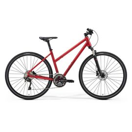 Женский велосипед Merida Crossway 500 Lady 28" 2021, Вариант УТ-00278220: Рама: L(55cm) (Рост: 178-185 см), Цвет: MattBurgundyRed/DarkRed, изображение  - НаВелосипеде.рф