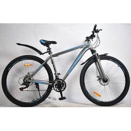 Горный велосипед Rook MA290D 29", Вариант УТ-00281792: Рама: one size (Рост: 155-185 см), Цвет: серый/синий, изображение  - НаВелосипеде.рф