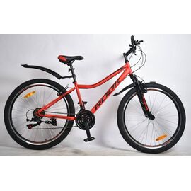 Женский велосипед Rook MS261W 26", Вариант УТ-00282523: Рама: one size (Рост: 150-180 см), Цвет: бордовый/чёрный, изображение  - НаВелосипеде.рф