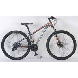 Горный велосипед Rook MА261D 26", MА261D-GY/OG, Вариант УТ-00282536: Рама: one size (Рост: 150-180 см), цвет: серый/оранжевый, изображение  - НаВелосипеде.рф